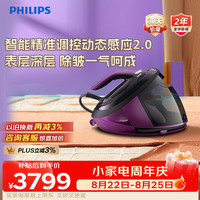飞利浦 手持智能增压蒸汽电熨斗熨烫机挂烫机家用 140g/min 1.8L 瀑布大蒸汽  PSG8160/38