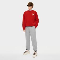 FILA 男款运动休闲针织长裤
