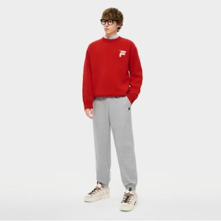 FILA 男款运动休闲针织长裤