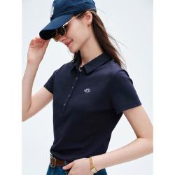 navigare 意大利小帆船 春夏都市休闲翻领短t通勤透气短袖polo衫女