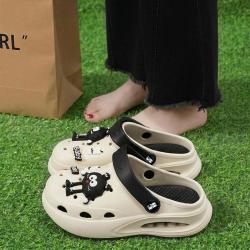 木林森 洞洞鞋女夏季外穿软底可爱包头拖踩屎感舒适两穿凉拖鞋透气沙滩鞋