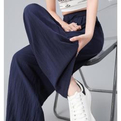 真维斯 山本裤女夏季轻薄系绳高腰显瘦垂坠感休闲宽松直筒慵懒冰丝阔腿裤