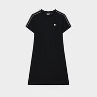 FILA 女装连衣裙女士时尚简约休闲舒适针织连衣裙