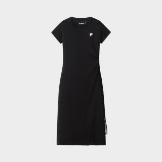 FILA 女装FUSION系列简约时尚修身T恤裙女士针织连衣裙
