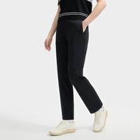 FILA 女装女式休闲裤女士时尚百搭基础简约日常直口针织长裤