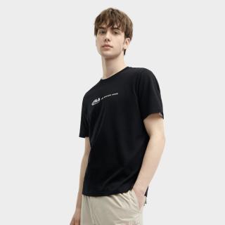 FILA 男装运动T恤男士夏季时尚休闲舒适透气百搭针织短袖衫