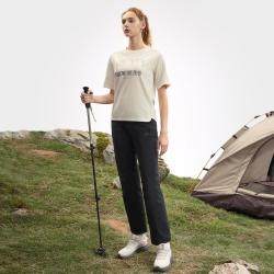 FILA 女装户外运动T恤上衣女士基础简约圆领百搭针织短袖衫