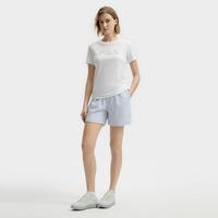 FILA 女装女式T恤女士时尚休闲简约舒适圆领针织短袖衫