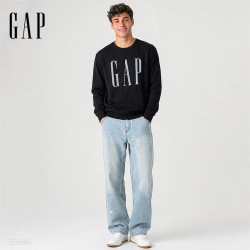 Gap logo印花抓绒圆领宽松卫衣（多款任选）