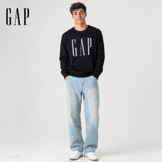 Gap logo印花抓绒圆领宽松卫衣（多款任选）