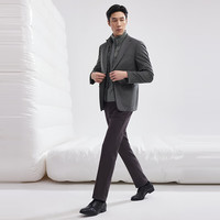 雅戈尔 西服男士羊毛混纺面料羽绒内胆西服品质优先男士单西新品