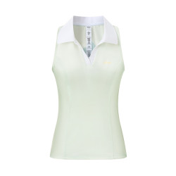 ellesse 小贝壳26夏新品网球服意式V领运动速干修身无袖polo背心女