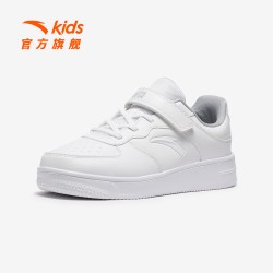 安踏 童鞋儿童板鞋小学生小白鞋2026秋季男童低帮休闲鞋百搭运动鞋