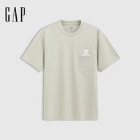 百亿补贴:Gap 纯棉小熊印花 宽松 男士短袖T恤