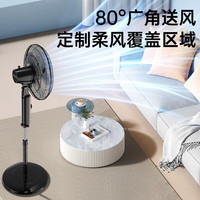 美菱 家用落地扇  18英寸 机械款 5叶3档+摇头定时