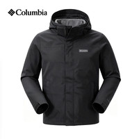 Columbia 26秋冬冲锋衣男防水防风银点热能保暖抓绒内胆三合一外套WE8950 010 XL