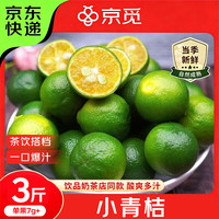 京觅 小青柠檬小青金桔 净重3斤单果7g+奶茶店泡茶用 水果源头直发包邮