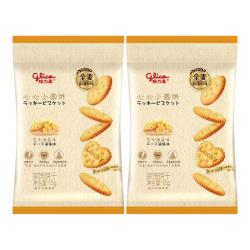 格力高 百力滋百奇系列零食 小圆饼芝士海盐味15g*2袋