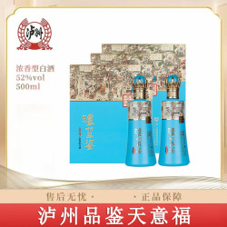 泸州老窖股份 52度 浓香型白酒  500mL 2瓶 礼盒装