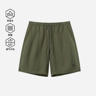 伯希和 户外短裤男夏季轻量防泼水休闲裤徒步登山裤健身运动裤女