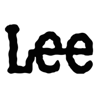 Lee 修身罗纹撞色V领女士短袖T恤