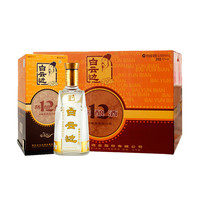 88VIP：白云边 12年42度浓酱兼香型白酒酒类婚庆送礼500mL*6瓶整箱含礼袋