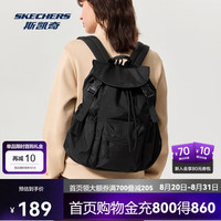 斯凯奇 男女同款简约百搭防泼水双肩包户外包轻量背包P325U024