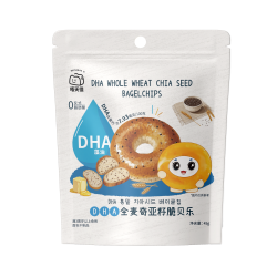 DHA全麦奇亚籽脆贝乐蜂蜜坚果贝果脆片非油炸健康零食