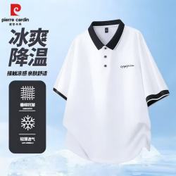 皮尔·卡丹 夏季 翻领潮流POLO衫半袖体恤商务休闲上衣