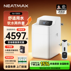 NEATMAX 双罐软水机家用3.2T/H大流量小型厨下式 全自动中央全屋净水软水系统套装软水两件套