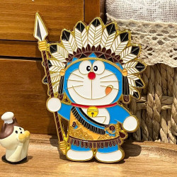 赋闲 哆啦A梦冰箱贴印第安魔法可爱动漫装饰贴冰箱贴磁吸特色创意礼物 哆啦A梦冰箱贴
