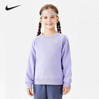 NIKE 男女童圆领套头加绒卫衣