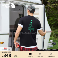 北面 短袖T恤男款ALIEN户外半袖百搭舒适透气26春夏上新|8GW0 JK3/宇宙黑 M /170