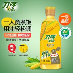 刀唛 玉米油750ml 物理压榨一级食用油