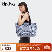PLUS会员:kipling 凯浦林白底花豹印花通勤电脑包斜挎包COLISSA开学包生日礼物
