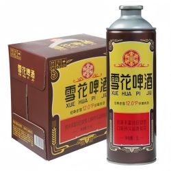 雪花 啤酒醇香 1L*6罐经典老雪12度麦芽汁 麦香浓郁 包装随机发