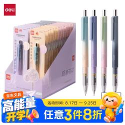 得力 芯核引擎防断芯0.5mm金属自动铅笔活动铅 低重心学生文具 SH18-0