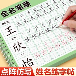 汉状元 名字练字帖定制姓名描红本幼儿园练自己名字的字帖学写名字贴控笔训练儿童幼小衔接笔画笔顺入门 女款