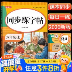 金枝叶 六年级上册字帖2026新版语文同步练字帖小学生字帖练字专用每日一练笔画笔顺描红练字本儿童写字帖