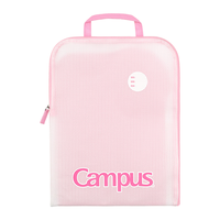国誉 Campus L型文件袋 磨砂EVA防水耐磨 粉色