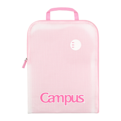 国誉 Campus L型文件袋 磨砂EVA防水耐磨 粉色