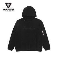 Aape +运动男装秋冬字母印花后背猿颜印花摇粒绒连帽卫衣3868XXH