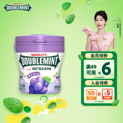 绿箭 葡萄薄荷味脆皮软心糖 80g*1瓶