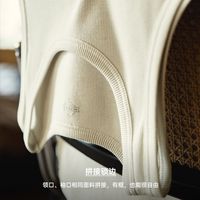 马登 工装复古白色棉健身背心运动老头汗衫跨栏重磅螺纹坎肩打底男