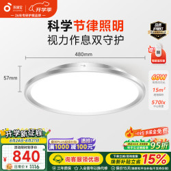 孩视宝 AH33-T 全光谱吸顶灯 50W 白银色