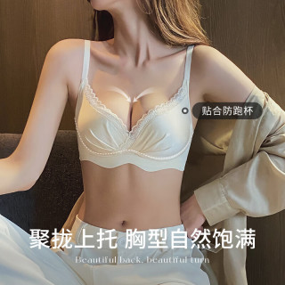 俞兆林 文胸内衣小胸聚拢无钢圈收副乳调整型胸罩性感蕾丝防外扩胸罩女士