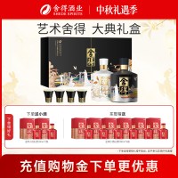舍得 艺术舍得 大典 艺术礼盒 白酒套装  500ml