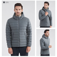 SANFO PLUS 男款轻量保暖羽绒服排骨秋冬舒适外套轻薄鹅绒服