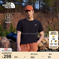 北面 速干T恤男ADVENTURE户外休闲运动短袖26春夏新品|8EXV JK3/黑色