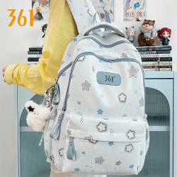 361° 书包初中生女2026新款大容量双肩包高中大学生轻便出游运动背包